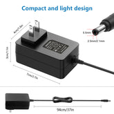SHNITPWR 5V 2A 10W DC Power Supply Adapter AC/DC Wall Plug Charger AC 100V-240V to DC 5 Volt 2Amp 1A 1.5A Replacement Power Cord USB Type C for Security Camera Baby Monitor Scanner TV Box Raspberry